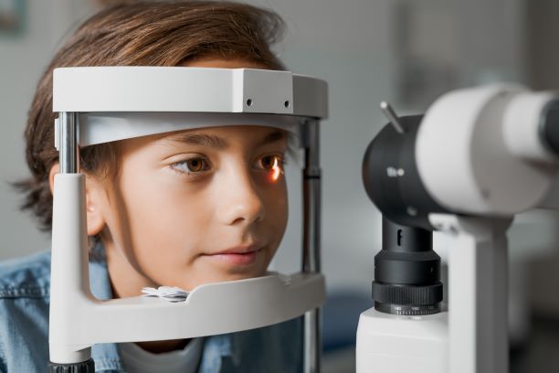 child's eye exam