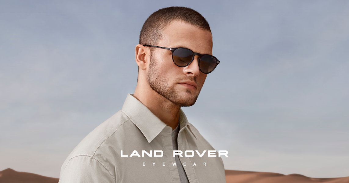 moody man in land rover sunglasses