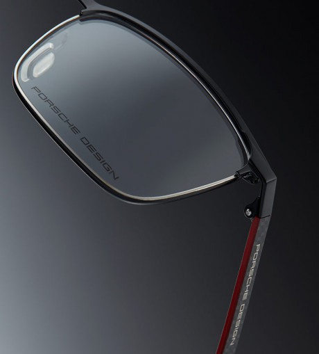 close up of porsche glasses