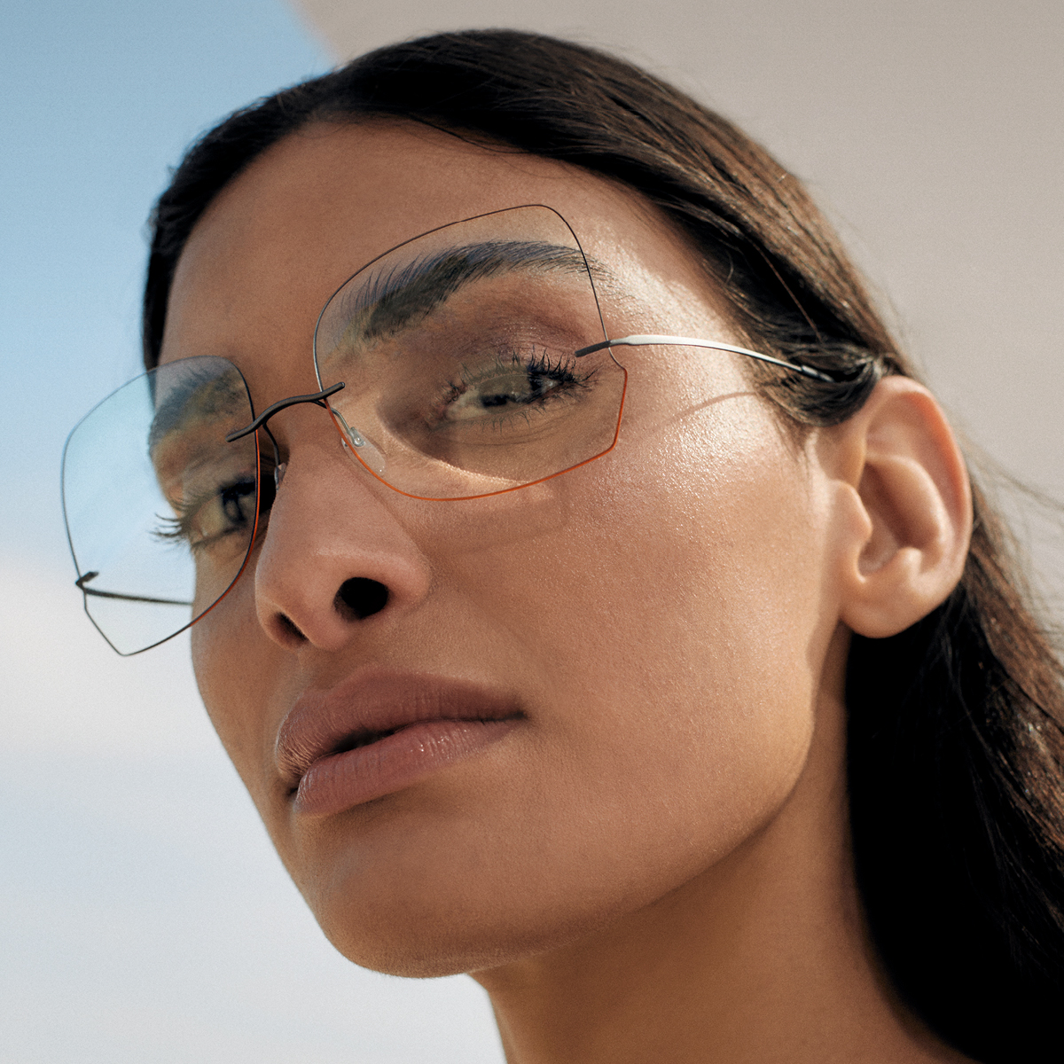 women in square glasses